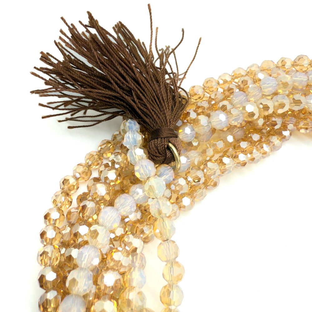 Vintage MaxMara Crystal Tassel Necklace