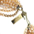Vintage MaxMara Crystal Tassel Necklace