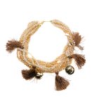 Vintage MaxMara Crystal Tassel Necklace