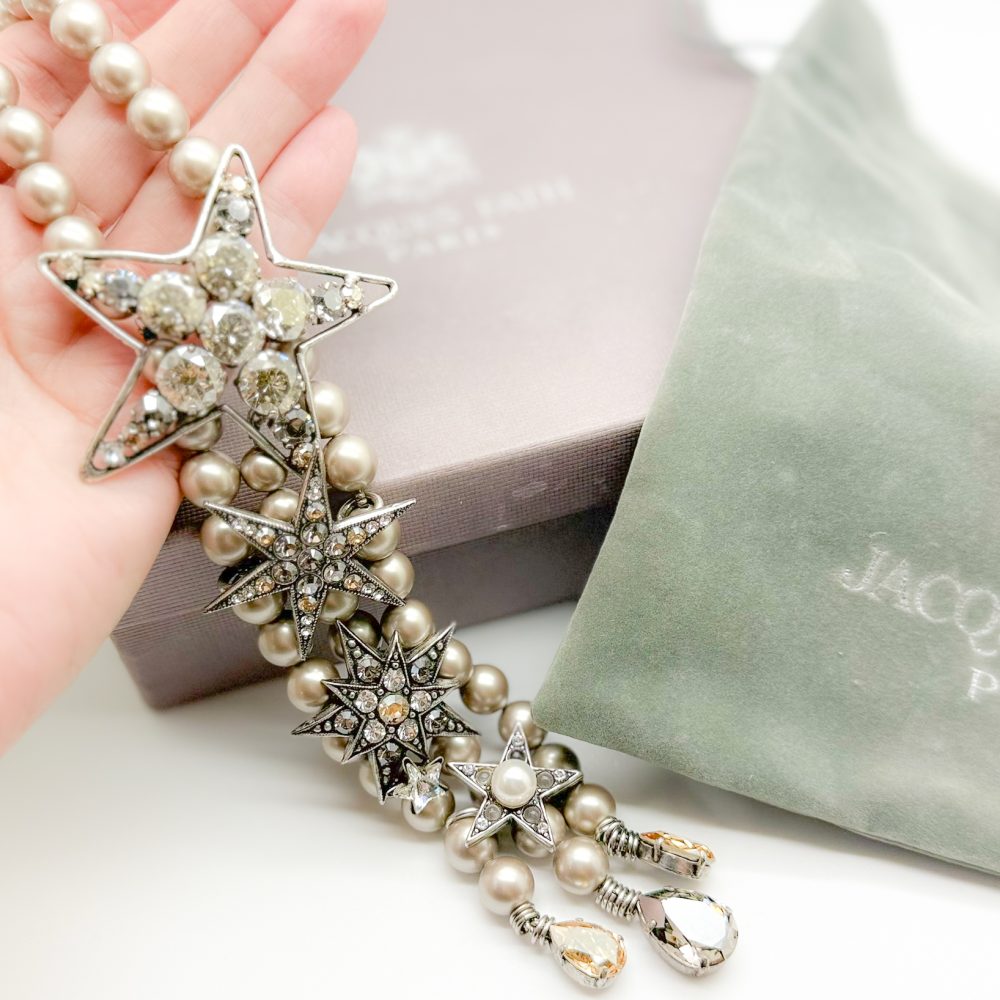 Vintage Jacques Fath Star Lariat Necklace