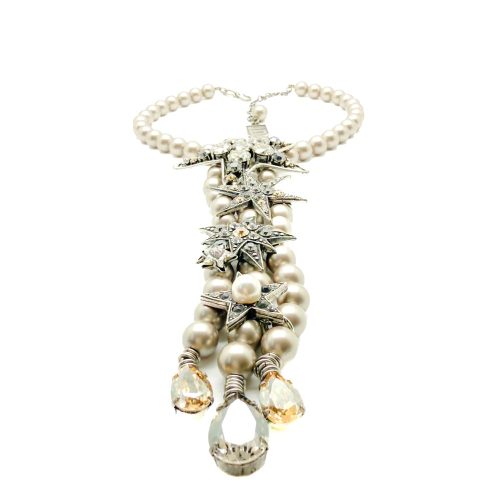 Vintage Jacques Fath Star Lariat Necklace