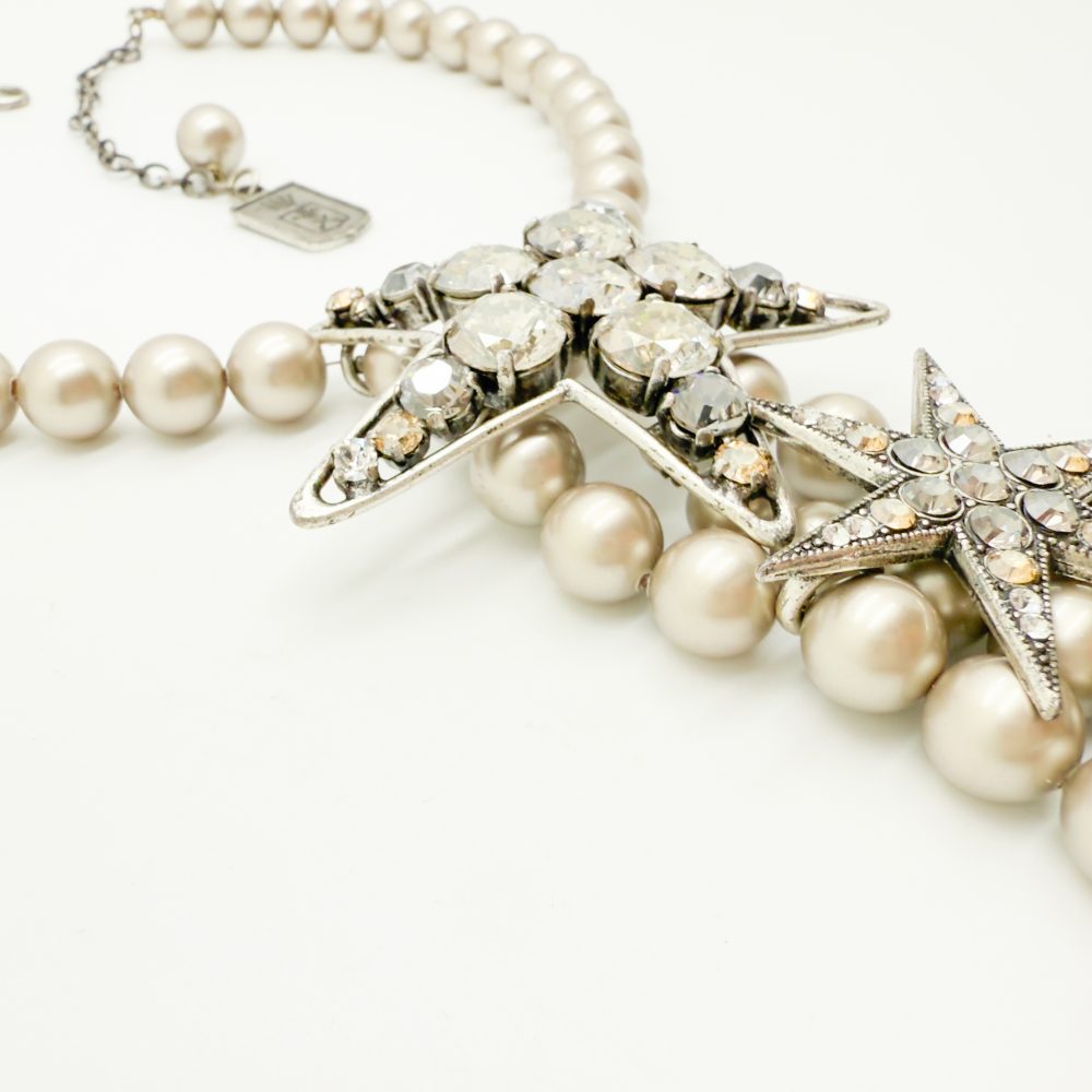 Vintage Jacques Fath Star Lariat Necklace