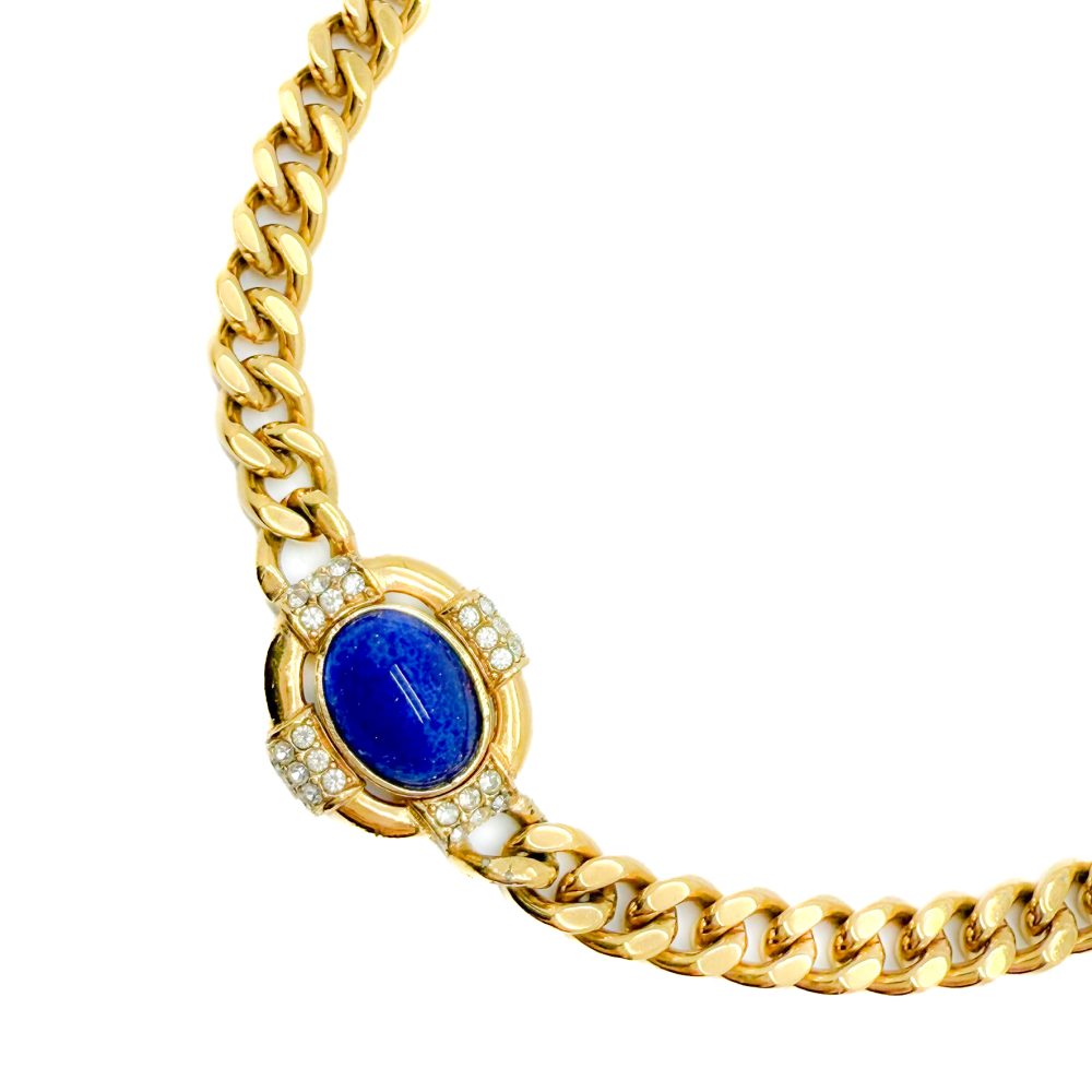 Vintage Ciner Lapis Necklace