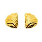 Vintage Dior Sculptural Wave Earrings