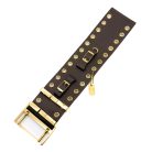 Jennifer Gibson Jewellery 2211 (2) Vintage Dior Leather Logo Buckle Cuff