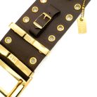 Jennifer Gibson Jewellery 2211 (3) Vintage Dior Leather Logo Buckle Cuff