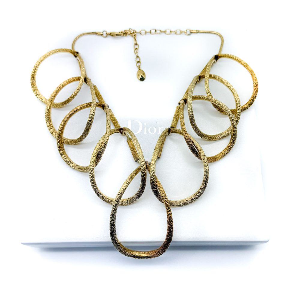 Vintage Dior Textured Loop Collar