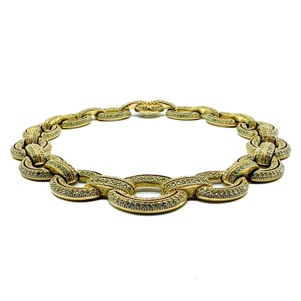 Vintage Dior Crystal Link Necklace