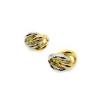 Jennifer Gibson Jewellery 2207 (1) Vintage Dior Mixed Metals Knot Earrings
