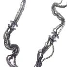 Jennifer Gibson Jewellery 2216 (4) Preloved Chanel Gunmetal CC Logo Necklace