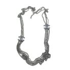 Jennifer Gibson Jewellery 2216 (5) Preloved Chanel Gunmetal CC Logo Necklace