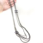 Jennifer Gibson Jewellery 2216 (8) Preloved Chanel Gunmetal CC Logo Necklace