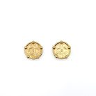 Jennifer Gibson Jewellery 2217 (5) Vintage Chanel Gold Plated Statement CC Earrings