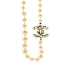 Jennifer Gibson Jewellery 2220 (7) Preloved Chanel Pearl CC Logo Necklace