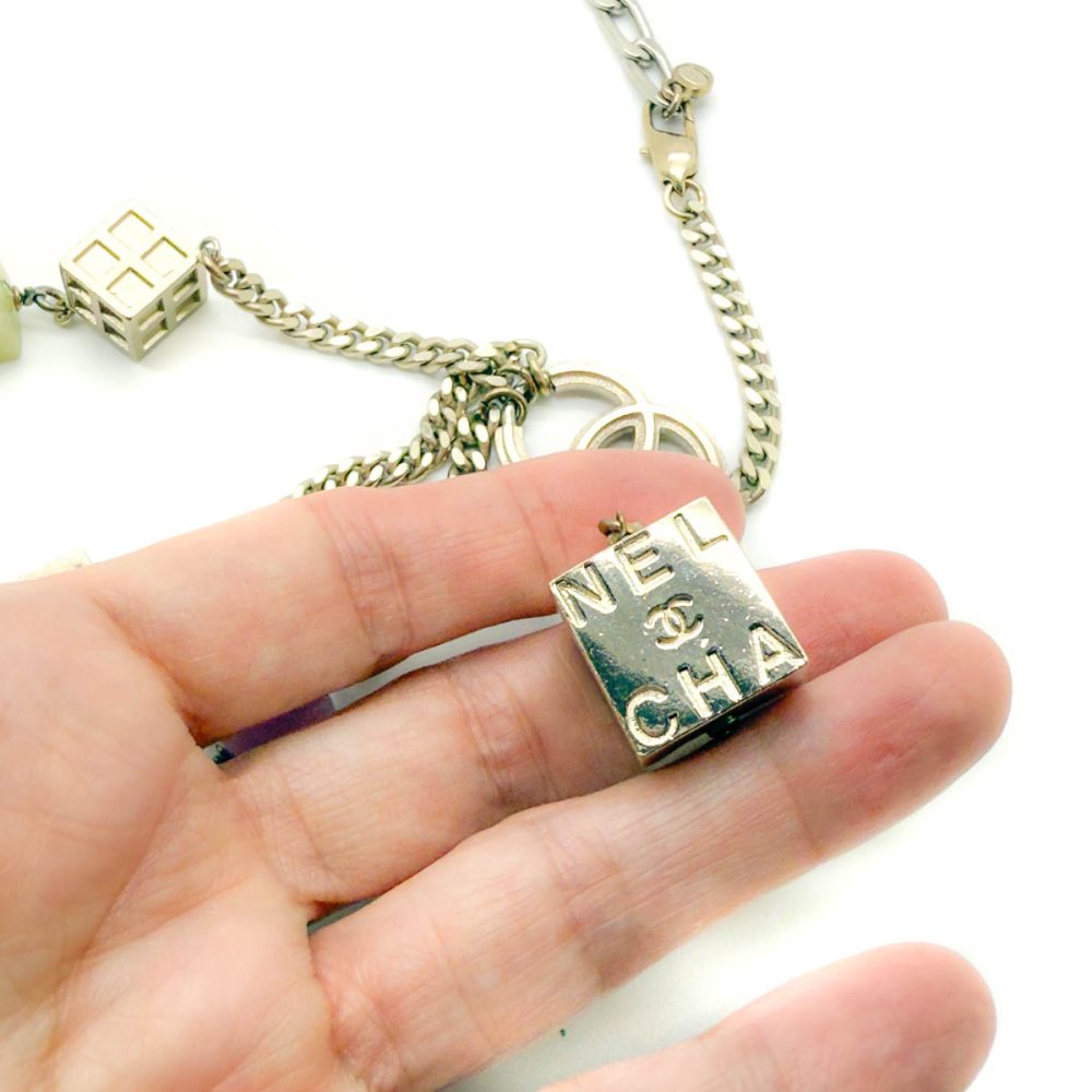 Vintage Chanel Logo Cube Belt