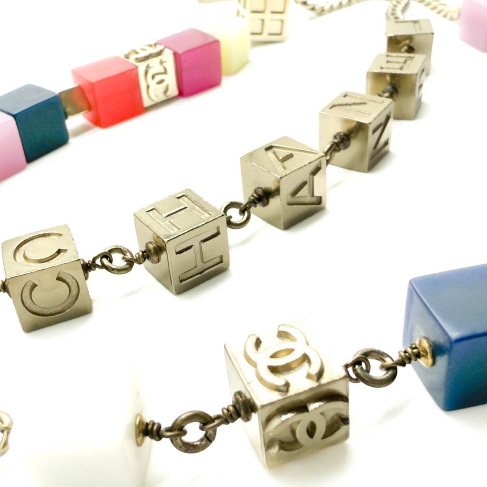 Vintage Chanel Logo Cube Belt