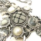 Jennifer Gibson Jewellery 2222 (10) PreLoved Chanel Pearl & Tartan Choker Sautoir
