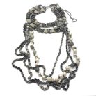 Jennifer Gibson Jewellery 2222 (2) PreLoved Chanel Pearl & Tartan Choker Sautoir