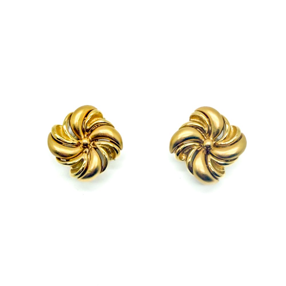 Vintage Monet Swirl Earrings