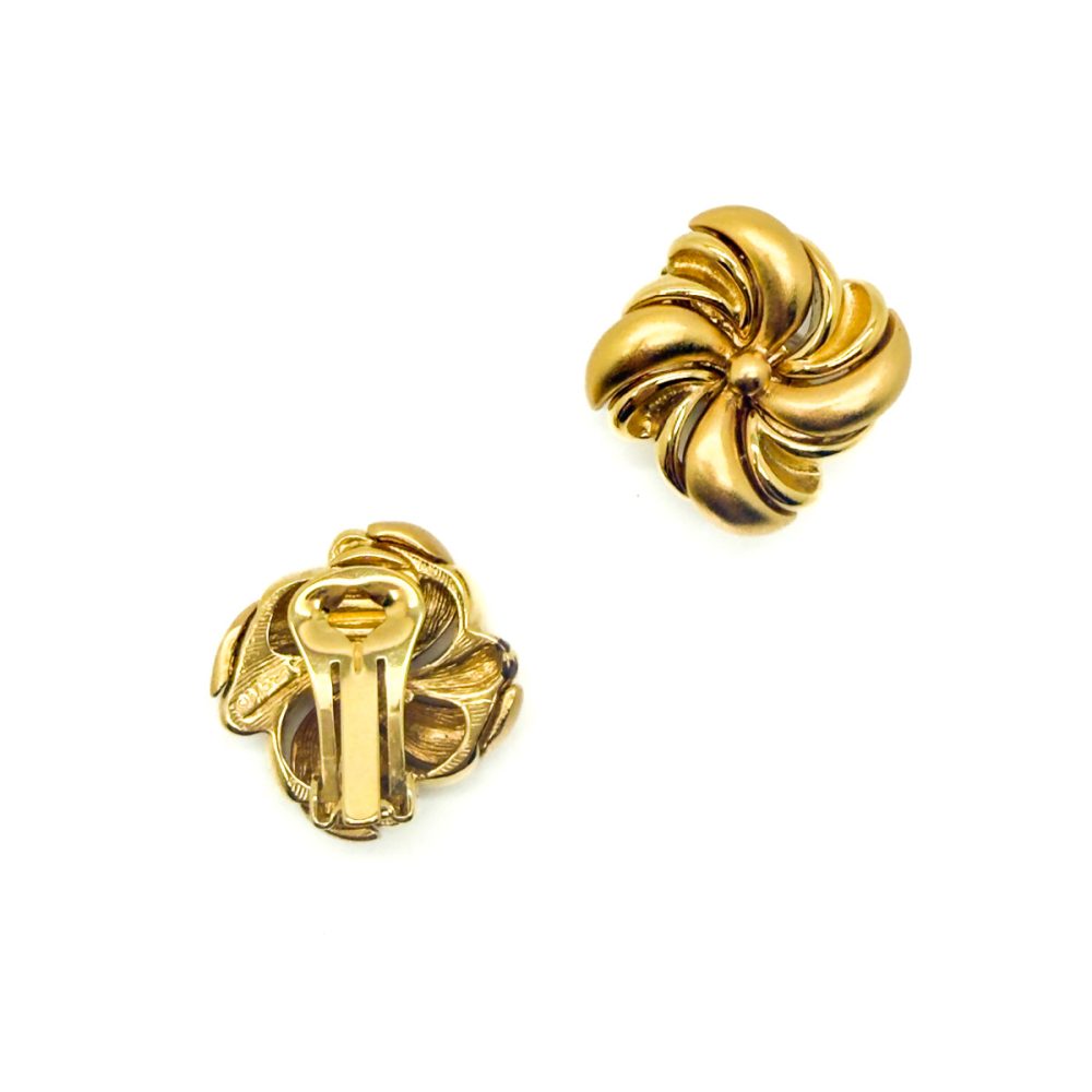 Vintage Monet Swirl Earrings