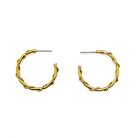 Jennifer Gibson Jewellery 2224 (1) A Pair of Vintage Slim Hoop Twist Earrings