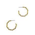 Jennifer Gibson Jewellery 2224 (3) A Pair of Vintage Slim Hoop Twist Earrings