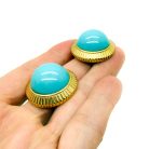 Jennifer Gibson Jewellery 2225 (1) Vintage Nina Ricci Turquoise Earrings