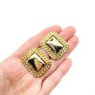 Vintage Rectangular Chain Earrings