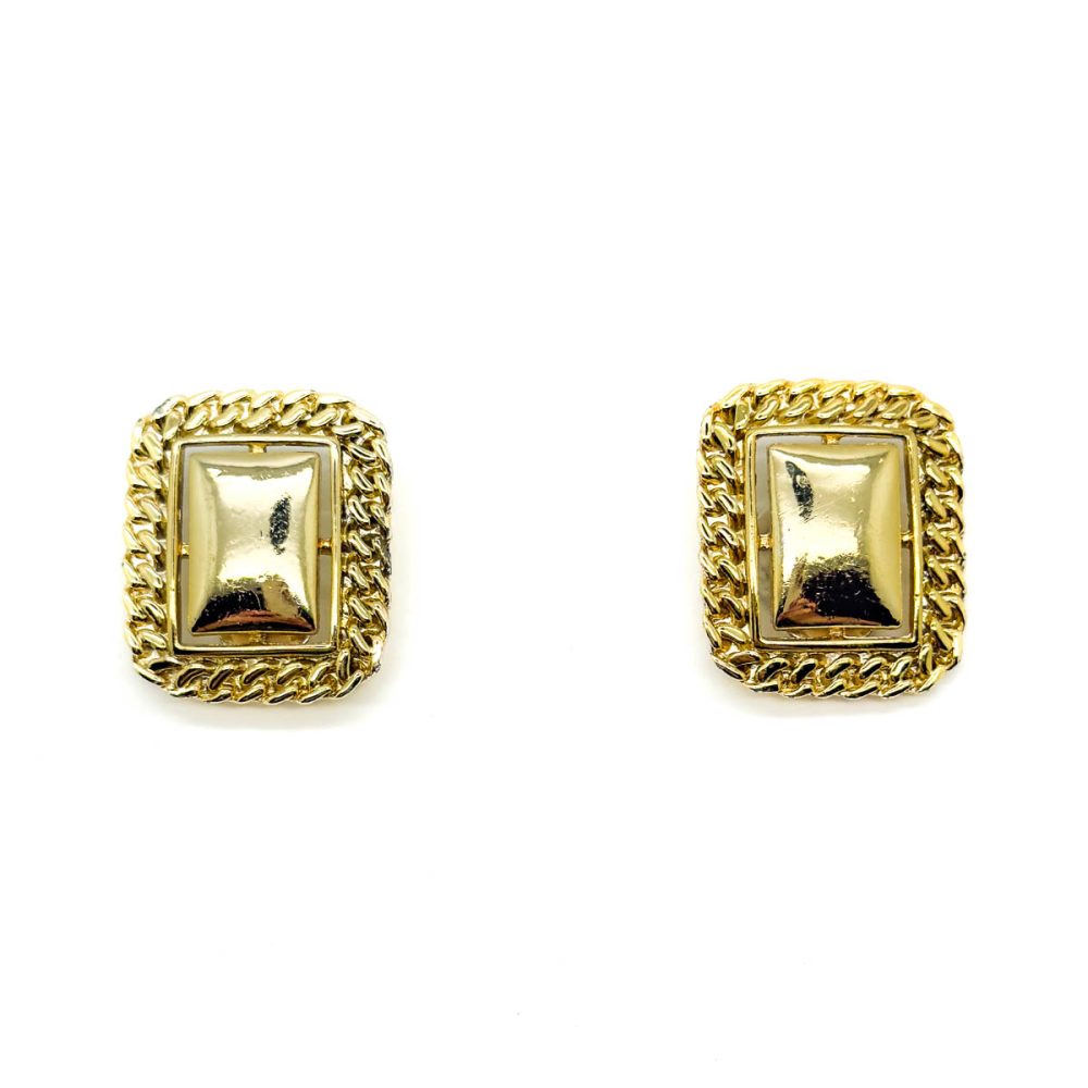 Vintage Rectangular Chain Earrings