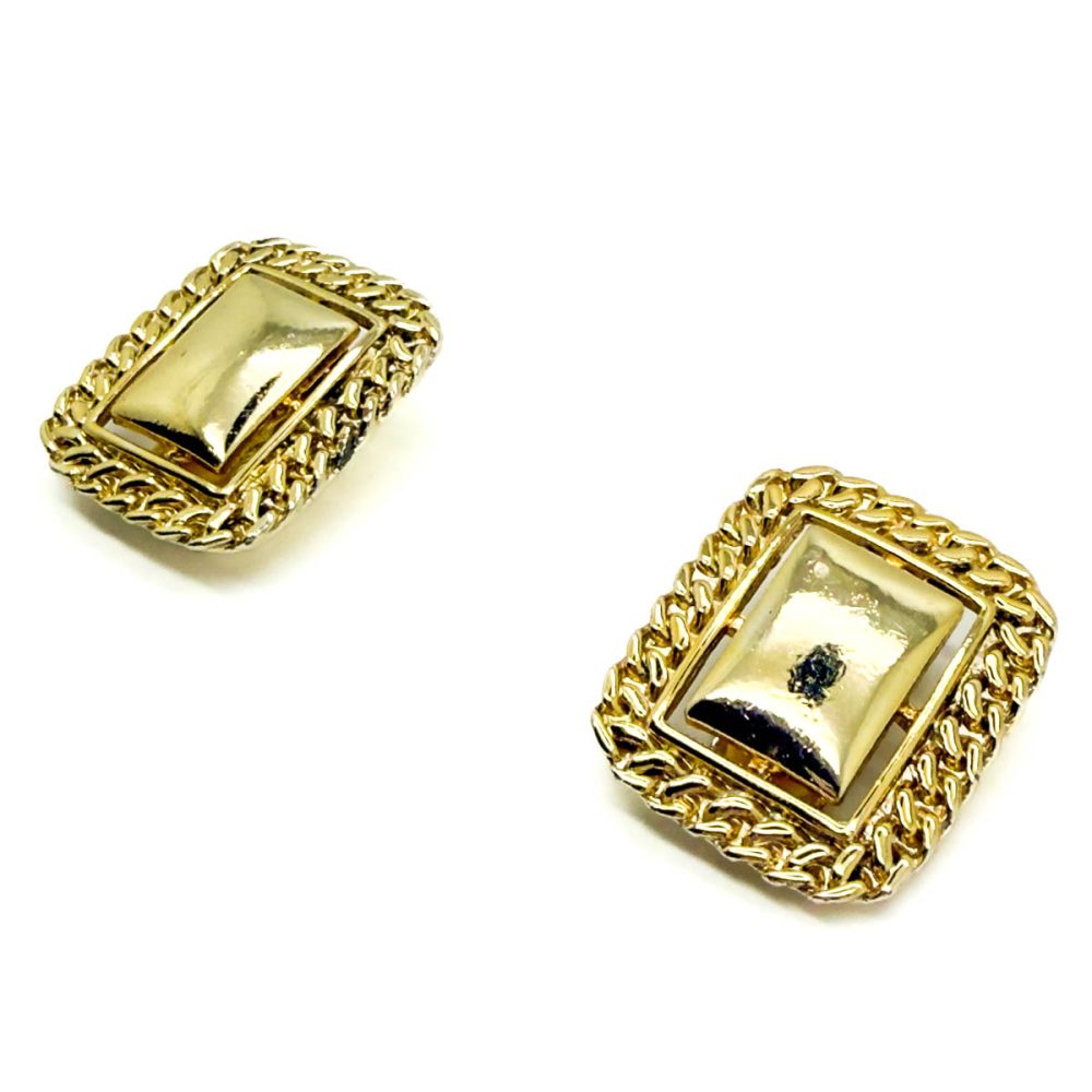 Vintage Rectangular Chain Earrings