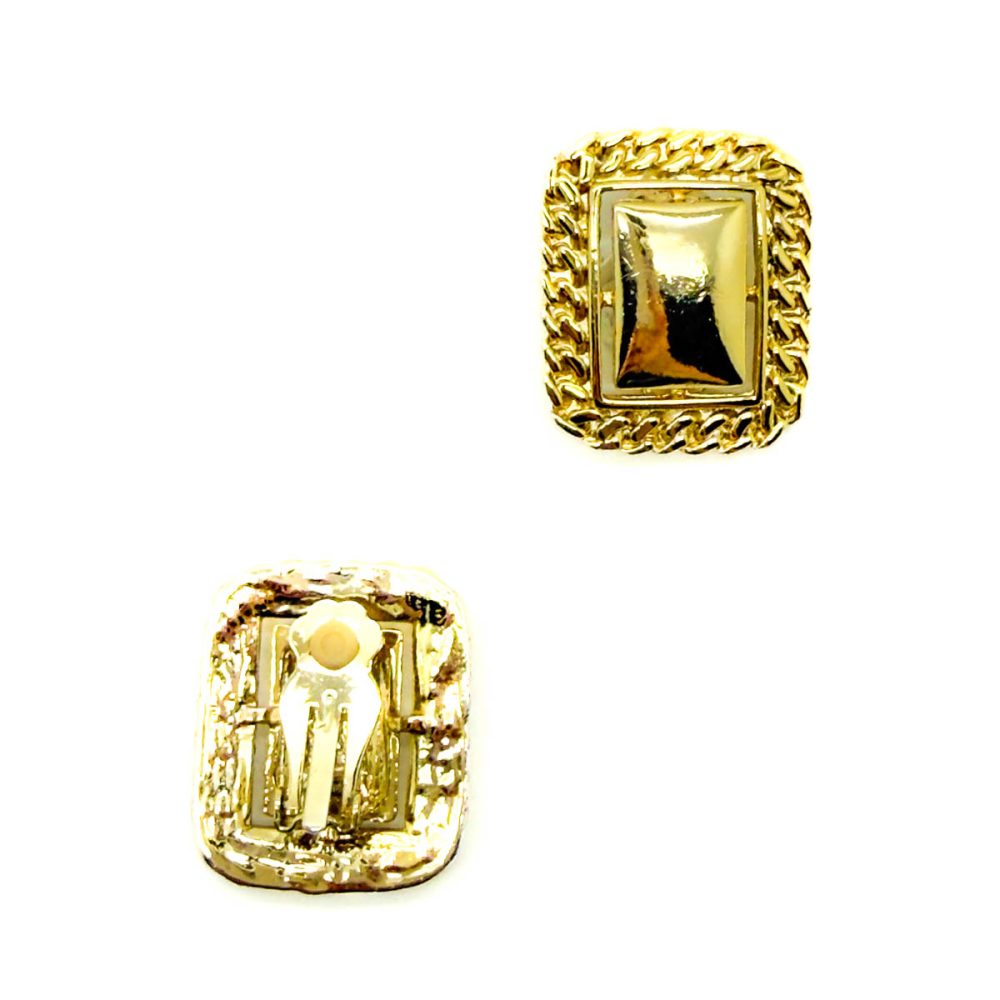 Vintage Rectangular Chain Earrings