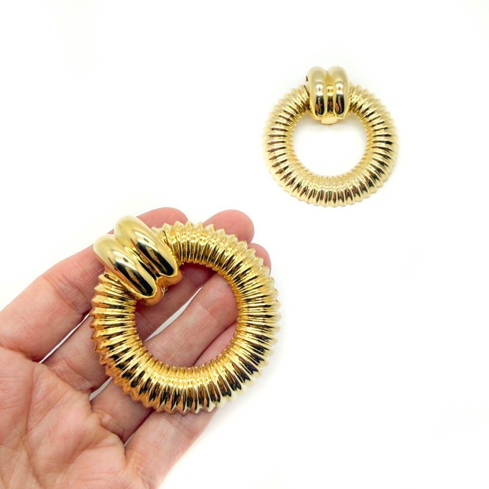 Vintage Statement Door Knocker Earrings