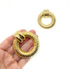 Jennifer Gibson Jewellery 2227 (1) Vintage Statement Door Knocker Earrings
