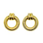 Jennifer Gibson Jewellery 2227 (2) Vintage Statement Door Knocker Earrings