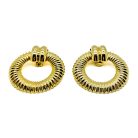 Jennifer Gibson Jewellery 2227 (3) Vintage Statement Door Knocker Earrings