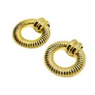 Jennifer Gibson Jewellery 2227 (4) Vintage Statement Door Knocker Earrings
