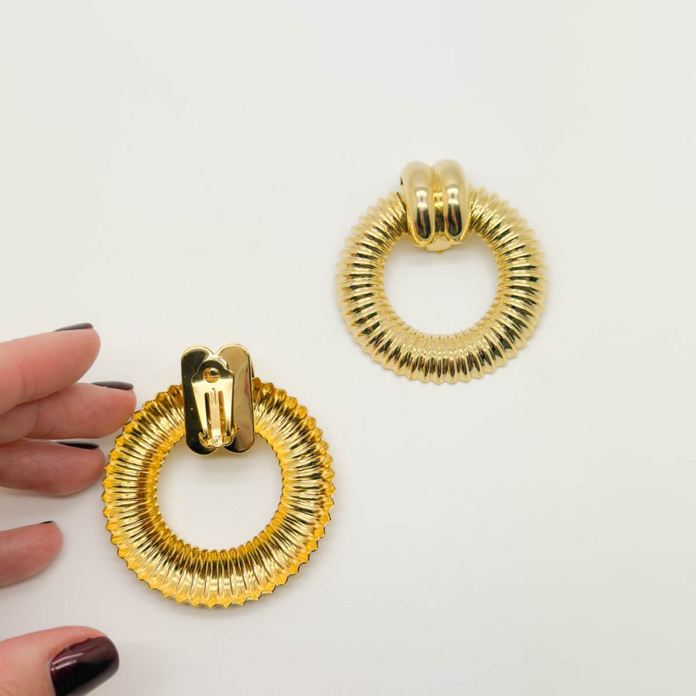 Vintage Statement Door Knocker Earrings