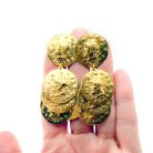 Jennifer Gibson Jewellery 2228 (2) Vintage Roman Coin Dangle Earrings