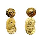 Jennifer Gibson Jewellery 2228 (3) Vintage Roman Coin Dangle Earrings