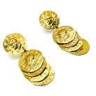Jennifer Gibson Jewellery 2228 (4) Vintage Roman Coin Dangle Earrings