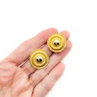 Jennifer Gibson Jewellery 2229 (1) Vintage Embellished Bullseye Earrings