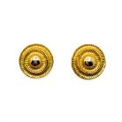 Jennifer Gibson Jewellery 2229 (2) Vintage Embellished Bullseye Earrings