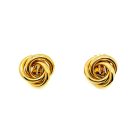 Jennifer Gibson Jewellery 2233 (2) Vintage Mini Gold Knot Earrings