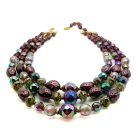 Jennifer Gibson Jewellery 2235 (4) Vintage Christian Dior Amethyst Lava Necklace