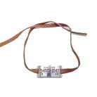 Jennifer Gibson Jewellery 2237 (2) Vintage Christian Dior by Galliano Leather Logo Choker