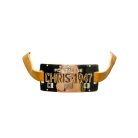 Jennifer Gibson Jewellery 2237 (6) Vintage Christian Dior by Galliano Leather Logo Choker