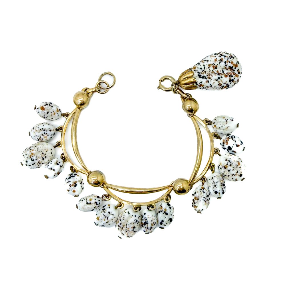 Vintage Schiaparelli Speckled Egg Necklace