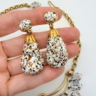Jennifer Gibson Jewellery SCHIAPARELLI 2300 (12) Vintage Schiaparelli Speckled Egg Necklace