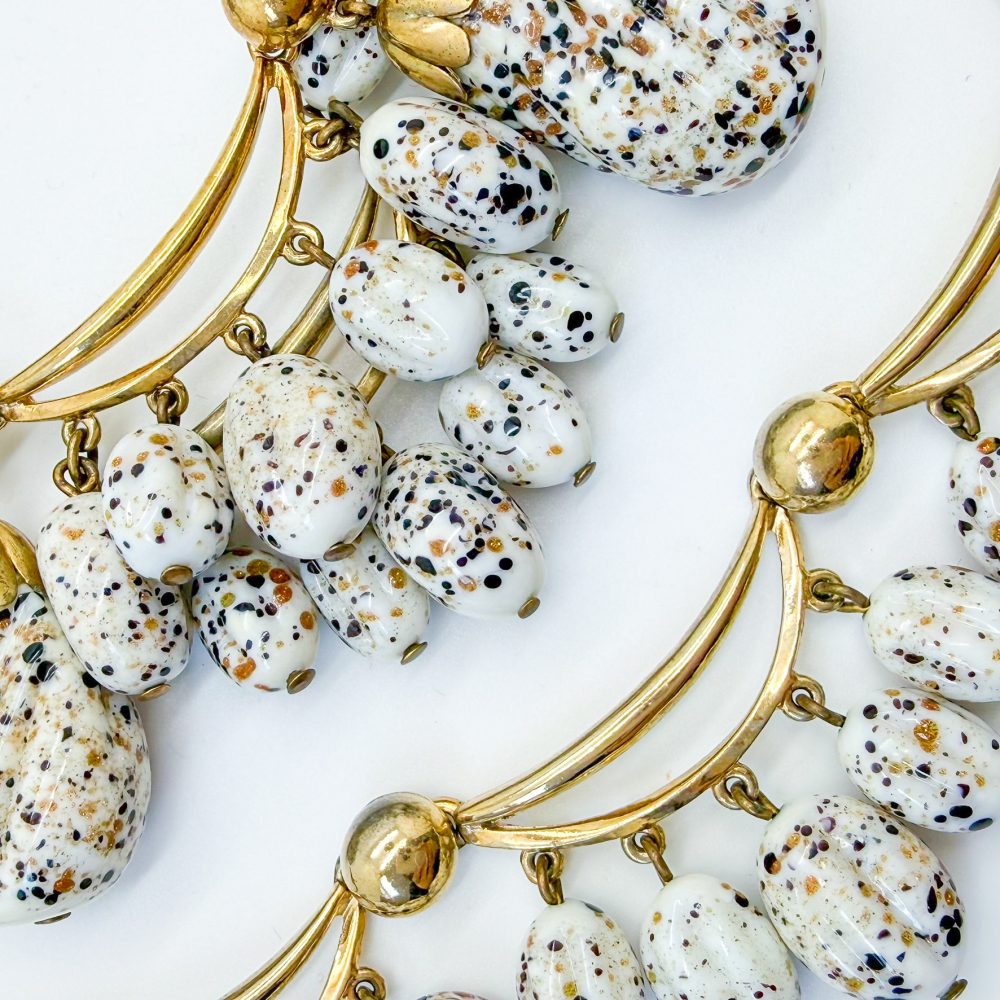 Vintage Schiaparelli Speckled Egg Necklace