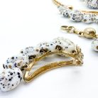 Jennifer Gibson Jewellery SCHIAPARELLI 2300 (8) Vintage Schiaparelli Speckled Egg Necklace